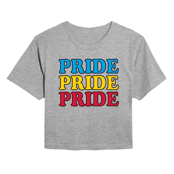 Instant Message - Pride Repeated Cropped Graphic T-Shirt