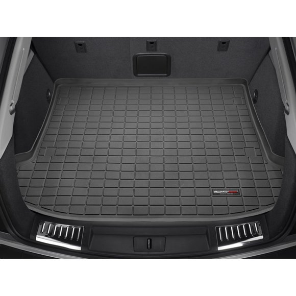 Fits 2010-2016 Cadillac SRX Weathertech Cargo Area Liner 40448 Direct Fit; Raised Edges; Black; Thermoplastic Elastomer TPE Injection Molded Material; Non-Skid