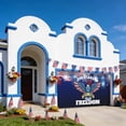 thumbnail image 4 of American Flag 250 Year Anniversary Garage Door Cover Banner 7 x 16 FT, Blue Red Eagle Garage Door Curtains Backdrop with Grommets for Indoor Outdoor Wall Party Porch Yard Decorations Background, 4 of 8
