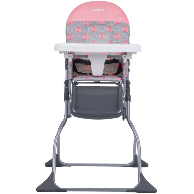 Cosco Kids Simple Fold Full Size High Chair with Adjustable Tray Stencil