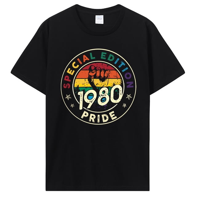 Camiseta Vintage hecha en 1980 para hombre camiseta de manga corta para cumpleaños camiseta Retro de aniversario de la vieja escuela Camiseta de algodón ropa de calle