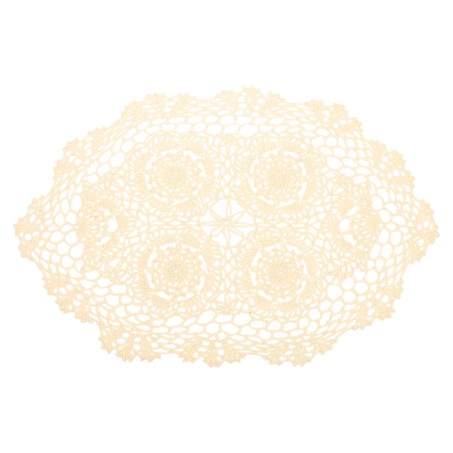 Napperon Décoratif en Crochet Coton Dentelle Napperon de Table à Manger Ornement