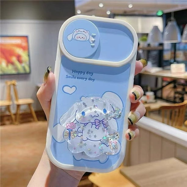 Sanrio 3D Hello kitty cinnamoroll titular deslizante Cámara protección teléfono funda para Iphone 11 12 13 14 Pro Max X Xs Xr plus cubierta xuanjing unisex