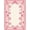 Pink, Pattern 4, variant on ODIKA 8'x10' Washable Area Rug Non-Shedding, Easy Care, Mid Century Pixel Retro Atomic Mosaic Border Motif Geometric for King Size Bedroom Under Bed, Master Suite