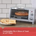 thumbnail image 2 of BLACK+DECKER 4 Slice Toaster Oven Stainless Steel TO1701SG, 2 of 5