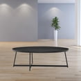 thumbnail image 2 of Modern Elegance Black Ash Oval And Black Coffee Table, 2 of 3