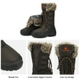 thumbnail image 2 of Dream Pairs - Botas cálidas impermeables de piel sintética para mujer, botas de nieve para senderismo al aire libre de media pantorrilla MAINE Dream Pairs MAINE, 2 of 7
