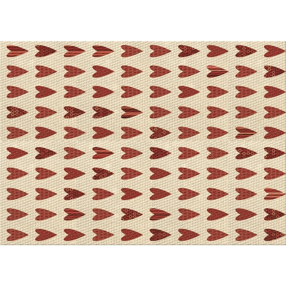 Ahgly Company Indoor Rectangle Patterned Vanilla Gold Area Rugs, 8' x 12'