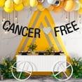 thumbnail image 3 of Cancer Free Banner,Cancer Surviving/Cancer Awareness Party Decorations,Cancer Theme Party Decoration Black Glitter, 3 of 7