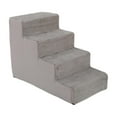 thumbnail image 4 of Milaget 4 Tiers Dog Ramps Steps High Density Sponge for Dogs Injured Older Dogs Sofa gray, 4 of 9