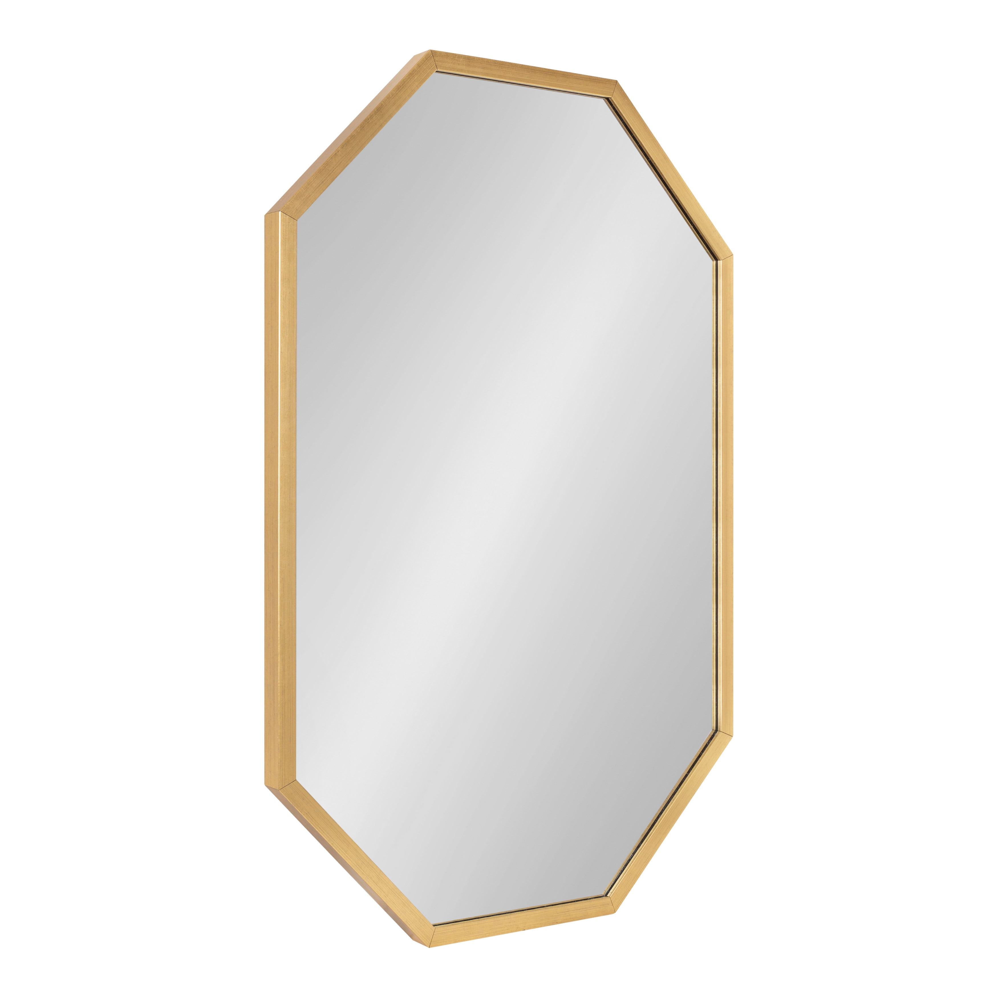 Glamorous Gold Oblong Octagon Full-Length Mirror 24x36