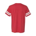 thumbnail image 3 of Adult Men Football Fine Jersey Tee Color Vintage Red/ White X-Large Size, 3 of 4