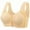 Womens Bras Beige, variant on Womens Plus Size Everyday Bras, Front Closure Bras for Women No Underwire Padded Wireless Comfort Full Coverage Bra Seamless Mastectomy Bras