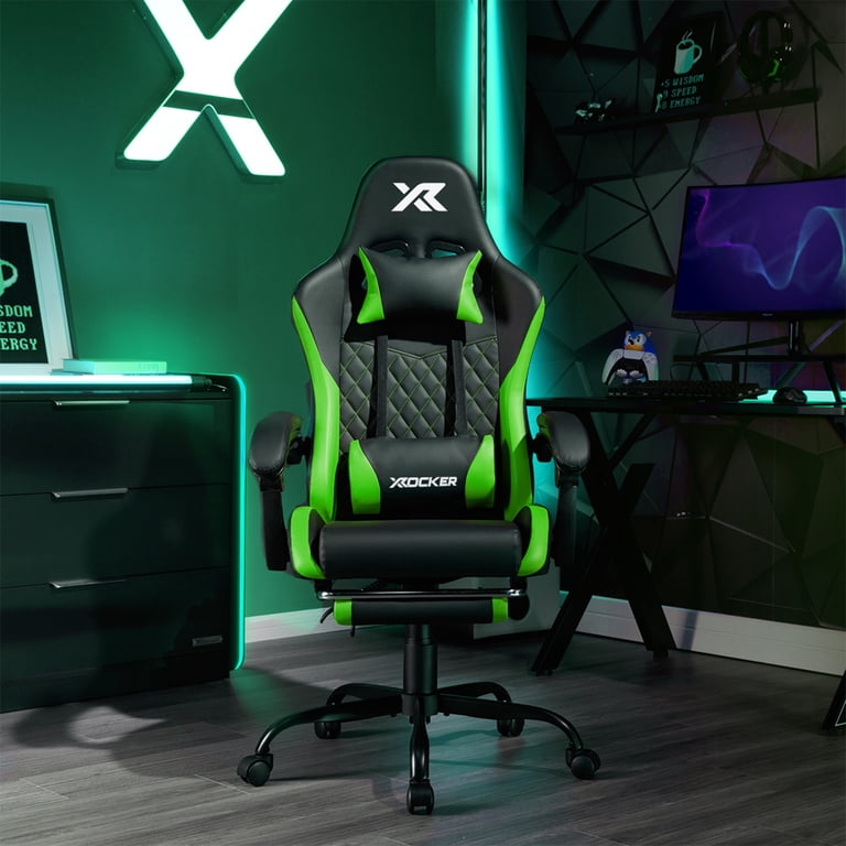 X Rocker Apex PC Gaming Chair with Massage Function and Footrest