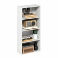 thumbnail image 2 of Furinno Basic 4-Tier Open Shelf Bookcase, Bookshelf, Storage Organizer, 7 x 17 x 35, White, 2 of 6