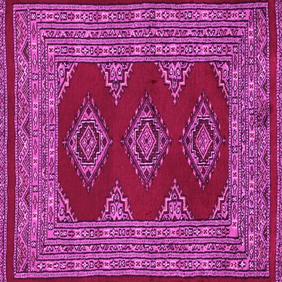 Ahgly Company Indoor Square Persian Pink Traditional Area Rugs, 4' Square