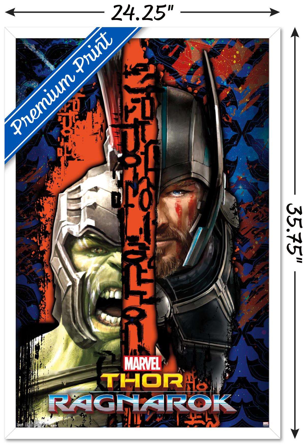 Marvel Cinematic Universe - Thor: Ragnarok - Split Wall Poster, 22.375" x 34", Framed