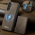 thumbnail image 2 of CaseMe Leather For Samsung Galaxy A16 4G/5G Case【RFID Blocking】 2 In 1 Detachable Leather Wallet Magnetic Flip Cover Multi-Card Slots Case,Coffee,For Galaxy A16 4G/5G, 2 of 9
