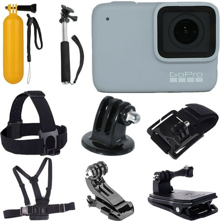 Gopro Chest Harness For Kids GoPro HERO7 White Waterproof Digital Action Camera (Touch Screen) + Head Strap + Chest Strap + 43'' Monopod + Wrist Strap + Floating Handle + Clip Jaw Clamp Mount + J-Hook + Tripod Mount ()