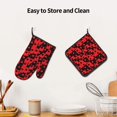 thumbnail image 6 of Gaeub Playing Cards Print Oven Mitts and Pot Holders Sets of 2,Heat Resistant Pad,Cooking Gloves, for Baking BBQ Home Decor, 6 of 7