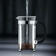 thumbnail image 4 of Bodum Chambord French Press Coffee Maker with Borosilicate Glass Carafe, 34 Ounce, White, 4 of 7