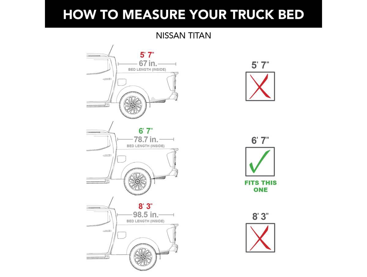 Truxedo by RealTruck Lo Pro Soft Roll Up Truck Bed Tonneau Cover | 588601 | Compatible with 2004 - 2015 Nissan Titan w/ or w/o Track System 6' 7" Bed (78.9")