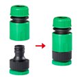 thumbnail image 2 of riego acuario jardineria accesorios conector manguera Manguera de riego de jardín, goma con conector rápido ABS de 1/2 pulgadas, doble macho, adaptador de articulación, conjunto de extensor para tubo, 2 of 5