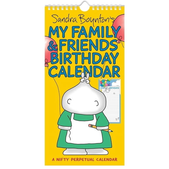 Sandra Boynton's My Family & Friends Birthday Perpetual Calendar, (Paperback)
