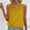 *Yellow, variant on ClodeEU Women's Sleeveless Blouse Keyhole Neck Ruched Solid Color Tank Top Pink,Womens Plus L