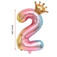 thumbnail image 4 of Bewildely 15 unids/lote de globos de cumpleaños para niña con globo de número rosa de 32 pulgadas, decoración de fiesta de cumpleaños 3/3, aniversario Kits de decoración para fiestas tres Bewildely HA002734-03, 4 of 6