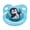 Blue, variant on CutiePlusU Adult Sized Pacifier Big Shield Dummy for Men Women Cute Prints Pink
