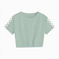 thumbnail image 5 of HCNTES Toddler Girls Summer Clothes 2Pcs Checkerboard Top and Shorts Set for Beach, 5 of 6