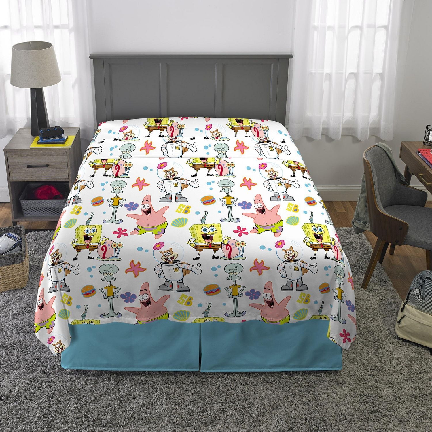 Ensemble de drap D SpongeBob "Underwater Treasure" Ensemble de drap D SpongeBob