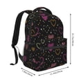 thumbnail image 2 of Easygdp Heart and Stars Mochila Ergonómica Versátil para Laptop - Múltiples Bolsillos, Correas Ajustables, Unisex para Escuela, Viajes y Actividades al Aire Libre-One Size, 2 of 5