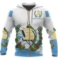 thumbnail image 2 of Sudadera con capucha para hombre, ropa deportiva informal para exteriores, primavera 2024, con emblema nacional guatemalteco, estampado 3D, bolsillos, abrigo, ropa para hombre, jerséis, 2 of 4