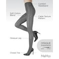 thumbnail image 3 of MeMoi Toronto Cable Sweater Cotton Blend Tights - Womens - Female (Small/Medium, Medium Gray Heather), 3 of 12