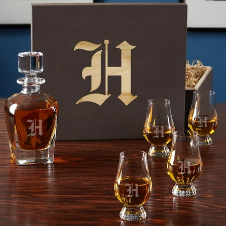 Home Wet Bar 6 Piece Personalized Whiskey Decanter Set Home Wet Bar 6 Piece Personalized Whiskey Decanter Set