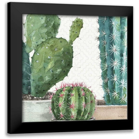 Audit, Lisa 12x12 Black Modern Framed Museum Art Print Titled - Mixed Greens XXXIX