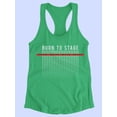 thumbnail image 3 of Burn To Stage Silver Dots Racerback Tank Women -Image by Shutterstock, Female x-Small, 3 of 4