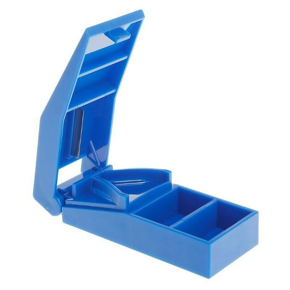 ZPAQI New for Pill Storage Compartment Box for Case Medicine Holder Tablet Cutter Spli