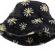 thumbnail image 5 of Sombrero de con estampado de flores de piel sintética para adultos y mujer, gorro adecuado para la mayoría de las mujeres / hombres / adultos negro Yinane sombrero de cubo de mujer, 5 of 8