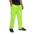 thumbnail image 3 of Victorious Men's Heavyweight Fleece Relaxed Lounge Cargo Sweatpants - Neon Green - X-Large, 3 of 6