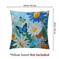 thumbnail image 4 of BANET Throw Pillow Cover Case Flower Pillow Covers Set of 2,Soft Decorative Throw Pillow Case for Living Room Bedroom Sofa Couch Cushion Covers 22x22in, 4 of 7