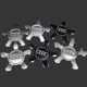 thumbnail image 2 of Fits Audi 134mm five-spoke wheel hub cap logo A6 A4L-Audi 5-spoke concave gray (pack of four), 2 of 5