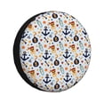 thumbnail image 1 of Fotbe Pirate Skull And Anchor Funda de Llanta de Repuesto con Estampado, Engrosada, Ajuste Universal para Jeep, Remolque, RV, SUV, Camión-14 inch, 1 of 6