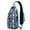 Sky-blue-9, variant on Crossbody Sling Backpack for Women Men Sea Shells Vintage Beach Sea Shore Conch Shell Shoulder Sling Crossbody Casual Chest Bag for Travel Sports Running Hiking
