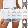 thumbnail image 7 of Tsesme Elastic Waist Jean Shorts for Women Fashion Casual High Waist Denim Shorts Pants with Pockets Roll up Hem Loose Casual Shorts ,Black,XL, 7 of 7