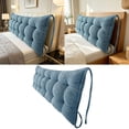 thumbnail image 4 of Headboard Backrest Pillow Long Wedge for Daybed Couch Support - Soft Chenille Reading Bolster Pillow for Bed, Sofa, Floor, and Travel Comfort, 4 of 4