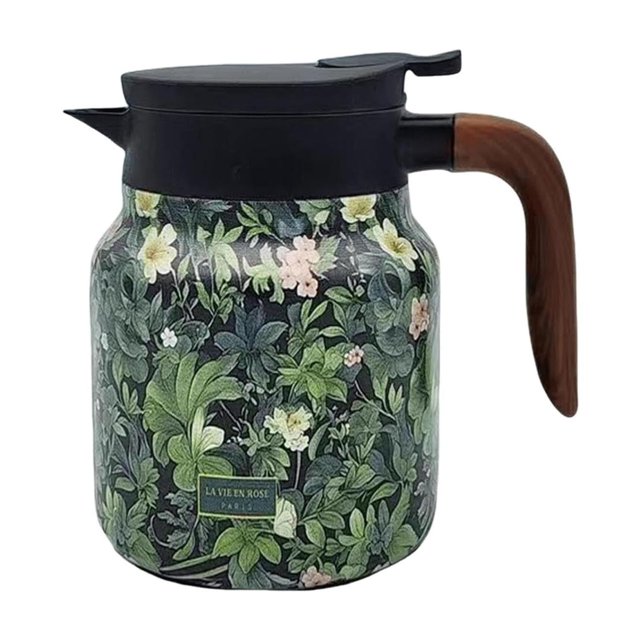 Home Decor Vintage Floral Pattern Tea 2025 New Tea Pot Tea Built In Infuser 27 Oz Stainless Steel Floral Pattern Tea Pot Tea With Infuser Long Insulation,Clearance!