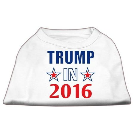 51 166 Smwt Trump In 2016 Election Screenprint Dog Shirt White Sm Walmart Com Walmart Com